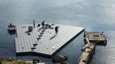 La base per installare la tubatura sarà a Montecolino, già cantiere di The Floating Piers - © www.giornaledibrescia.it