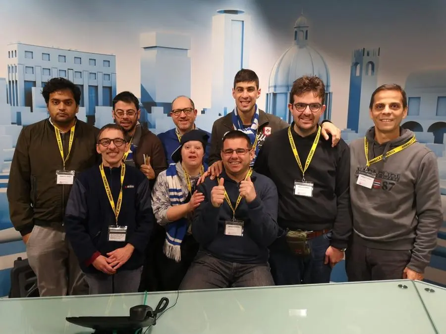 I ragazzi della cooperativa Mongolfiera in visita al GdB