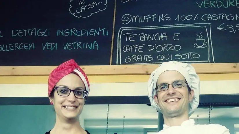 Valentina e Davide nel loro ristorante a Mompiano - Foto © www.giornaledibrescia.it