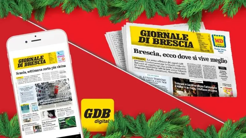 Un'offerta imperdibile per regalare il GdB a Natale - © www.giornaledibrescia.it