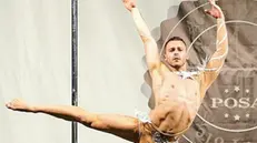 Campionati mondiali: Moris Ciccone nell’esibizione di pole dance - Foto © www.giornaledibrescia.it