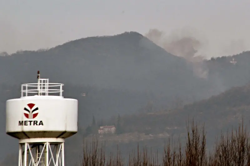 Polaveno, fiamme nei boschi di Santa Maria del Giogo