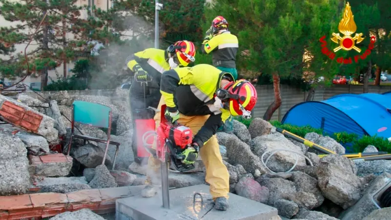I Vigili del fuoco Usar durante l’esercitazione in Toscana