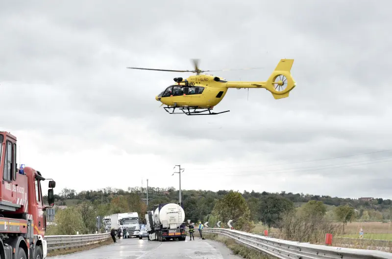 Schianto a Montichiari, traffico in tilt sulla Goitese