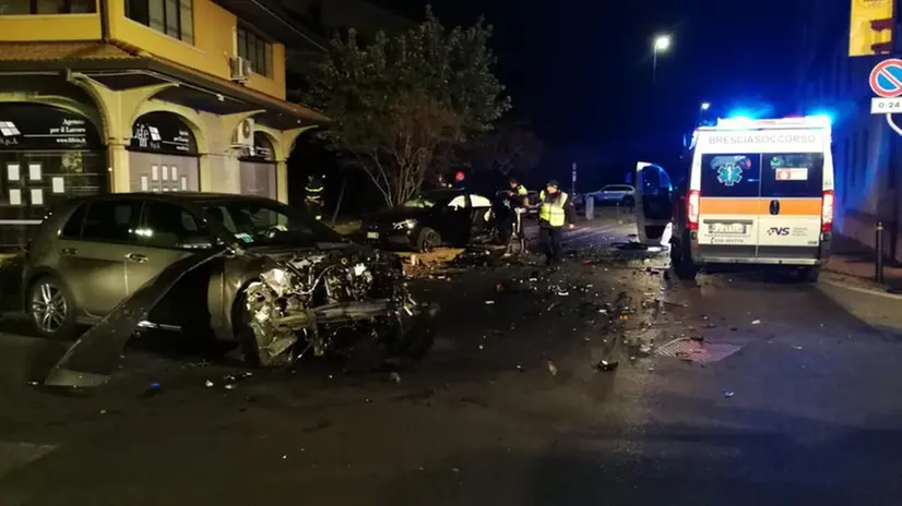 Lo schianto in via Sostegno