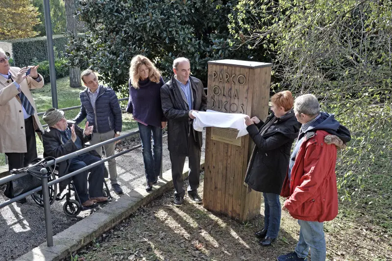 Parco Ducos, inaugurazione della targa che ricorda la sua nascita