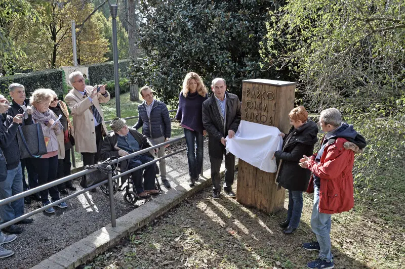 Parco Ducos, inaugurazione della targa che ricorda la sua nascita