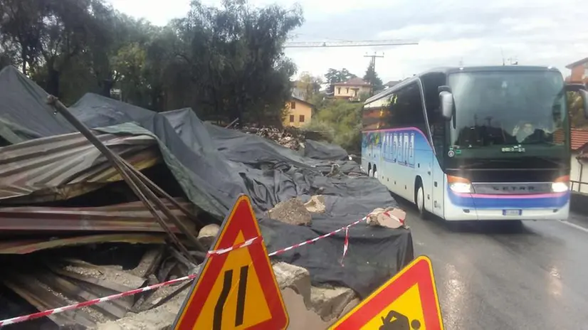 Dopo l'incendio a Toscolano Maderno
