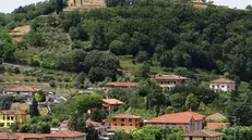 Panoramica. Una veduta dall’alto di parte dell’abitato di Gussago