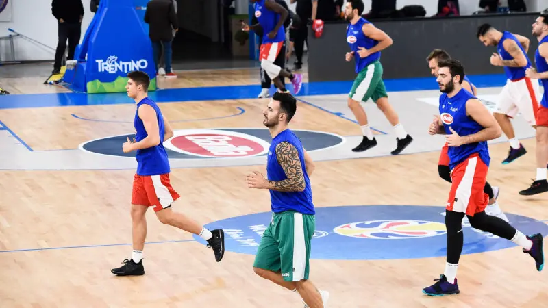 La nazionale italiana di basket a Brescia