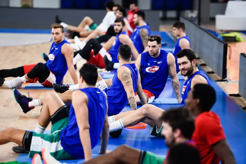 La nazionale italiana di basket a Brescia
