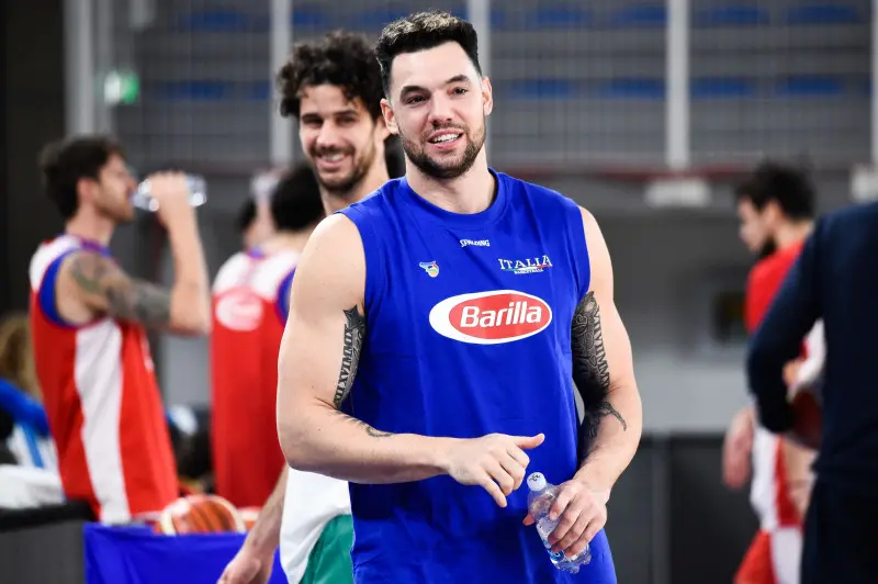 La nazionale italiana di basket a Brescia