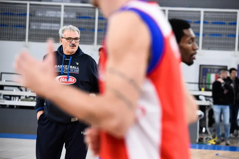 La nazionale italiana di basket a Brescia