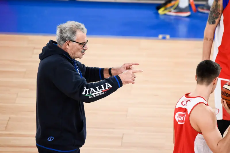 La nazionale italiana di basket a Brescia