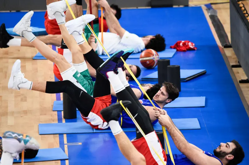 La nazionale italiana di basket a Brescia