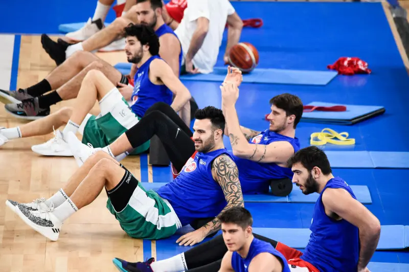La nazionale italiana di basket a Brescia