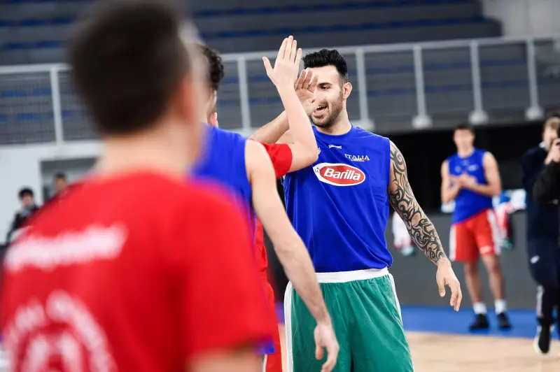 La nazionale italiana di basket a Brescia