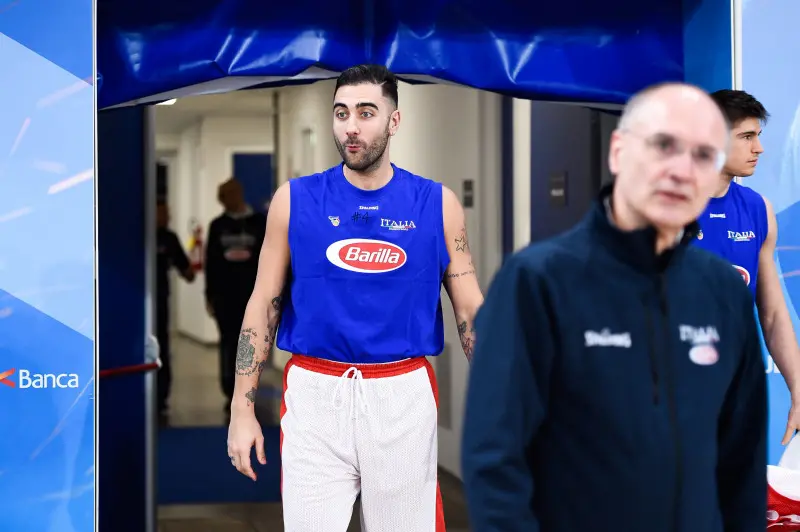 La nazionale italiana di basket a Brescia