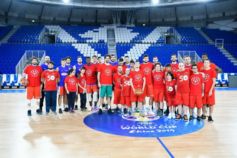 La nazionale italiana di basket a Brescia