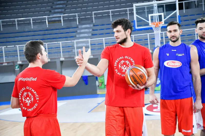 La nazionale italiana di basket a Brescia