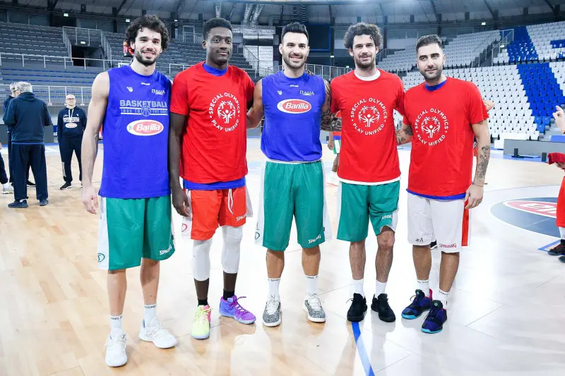 La nazionale italiana di basket a Brescia