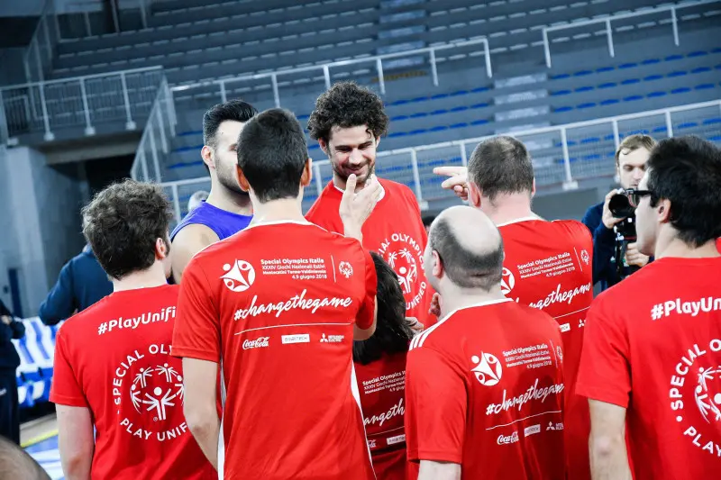 La nazionale italiana di basket a Brescia