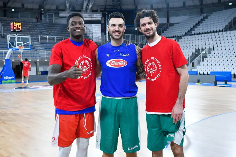 La nazionale italiana di basket a Brescia
