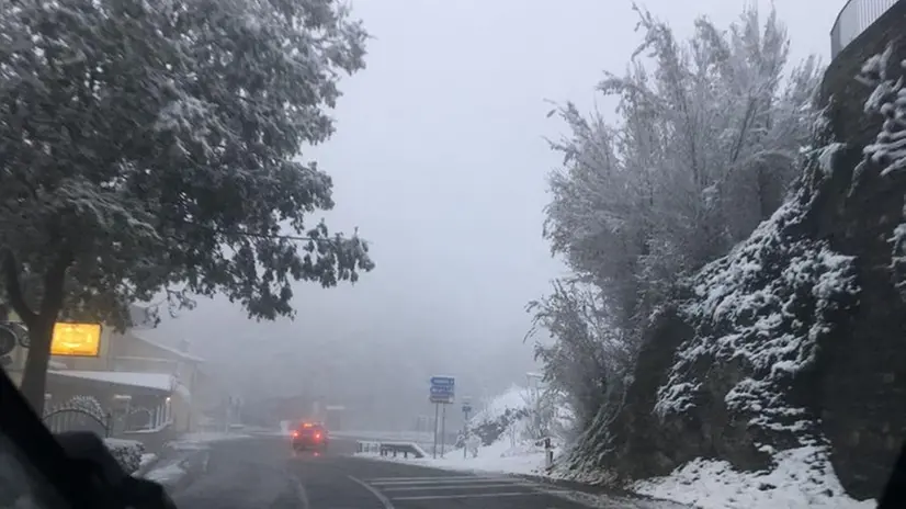 Neve anche a 500 metri di quota: Bione e Coste di Sant'Eusebio