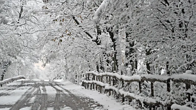Dieci centimetri di neve in Maddalena