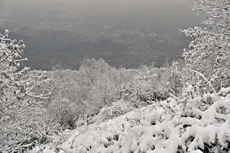 Dieci centimetri di neve in Maddalena