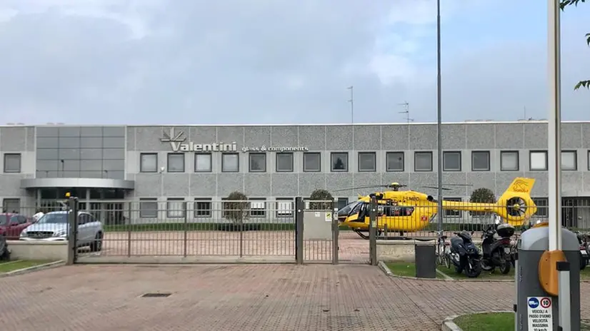 Elisoccorso nell'azienda teatro dell'infortunio © www.giornaledibrescia.it