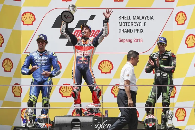 MotoGp in Malesia: la gara in 11 scatti