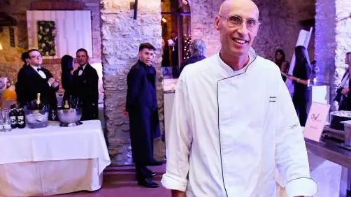 Gran finale. Chef Fabio Mazzolini alla serata finale della nostra iniziativa