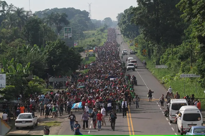 La carovana di migranti in cammino verso gli Usa