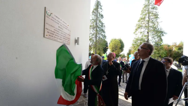 L'inaugurazione della scuola Murri di Gualdo