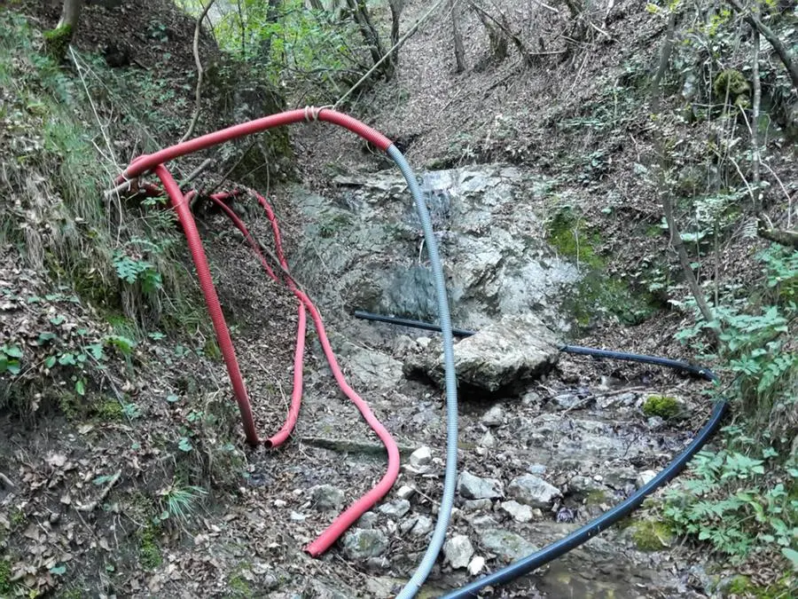 I rifiuti nel bosco sopra Tignale
