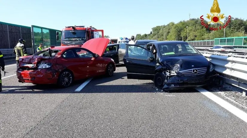 L'incidente questa mattina in A4