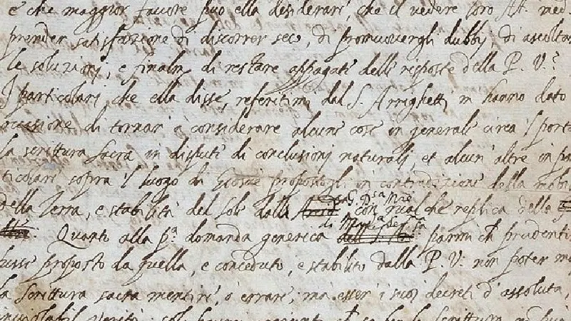 La lettera di Galileo scritta al bresciano Benedetto Castelli nel 1613