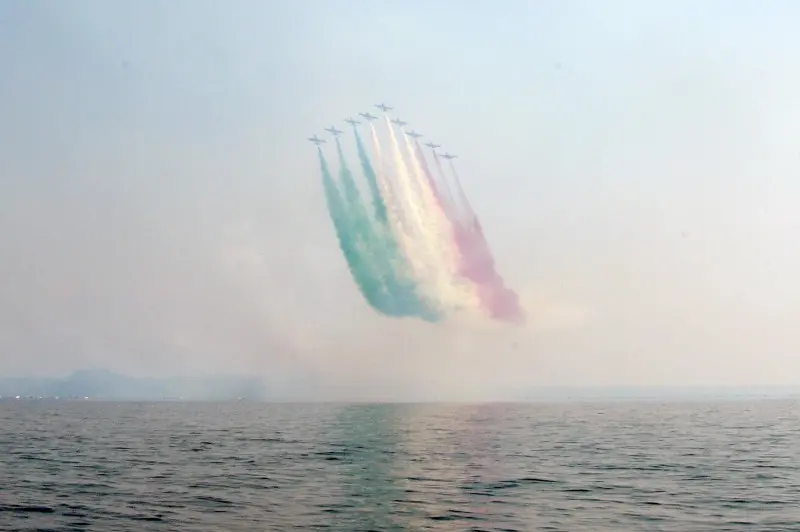 Lo spettacolo delle Frecce Tricolori per il Valtenesi Air Show