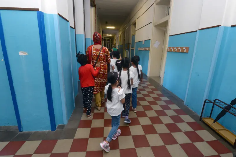 Primo giorno di scuola alla primaria Manzoni