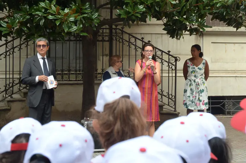 Primo giorno di scuola alla primaria Manzoni