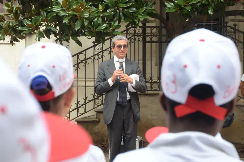 Primo giorno di scuola alla primaria Manzoni