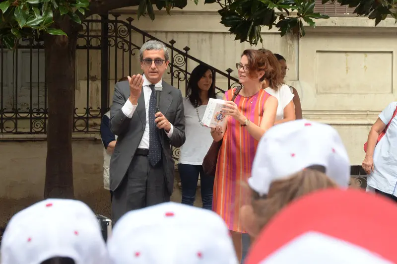 Primo giorno di scuola alla primaria Manzoni