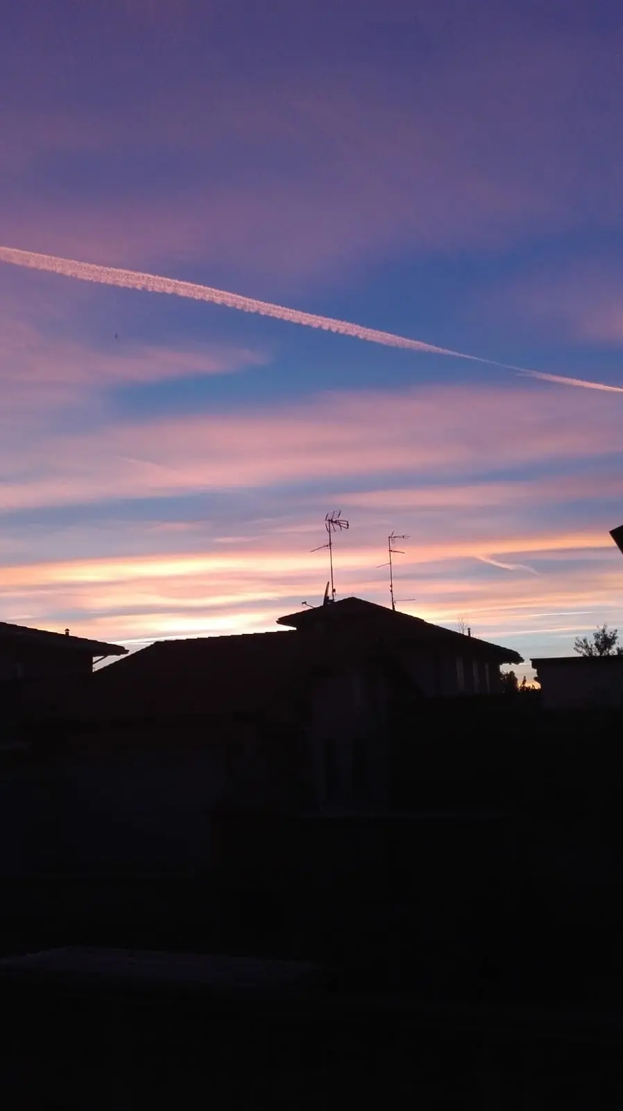 Il tramonto su Brescia e provincia