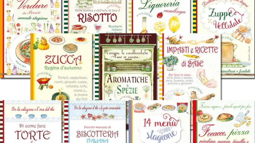 Le copertine dei libri di cucina in edicola con il GdB