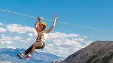 La zip line della Valbione  consentirà un adrenalinico tragitto panoramico lungo oltre un chilometro