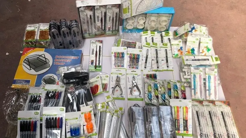 I prodotti sequestrati dalla GdF
