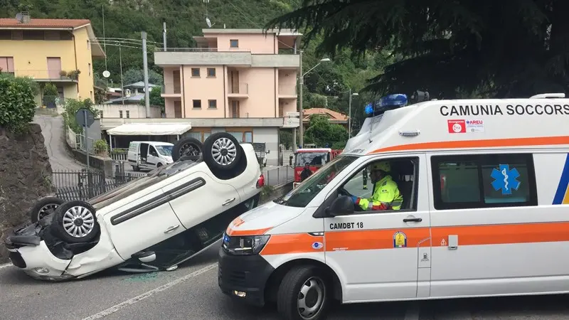 L'incidente di Boario Terme - Foto © www.giornaledibrescia.it