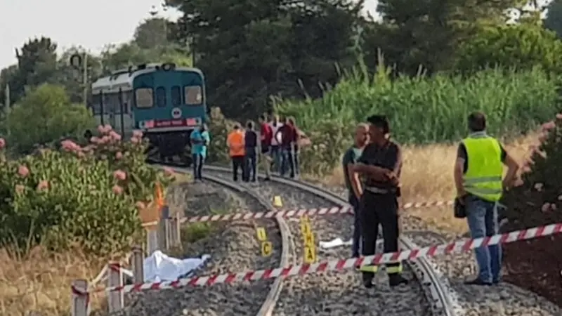 Il luogo dell'incidente di Brancaleone - Foto Ansa/Marco Costantino