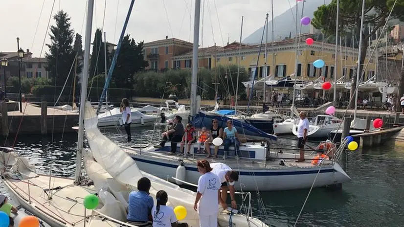 Le immagini della diretta di Teletutto da Gargnano